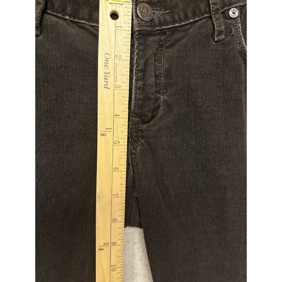 Abercrombie & Fitch Women's Pants Brown Corduroy Low Rise Straight Leg Size 6 - Picture 6 of 10